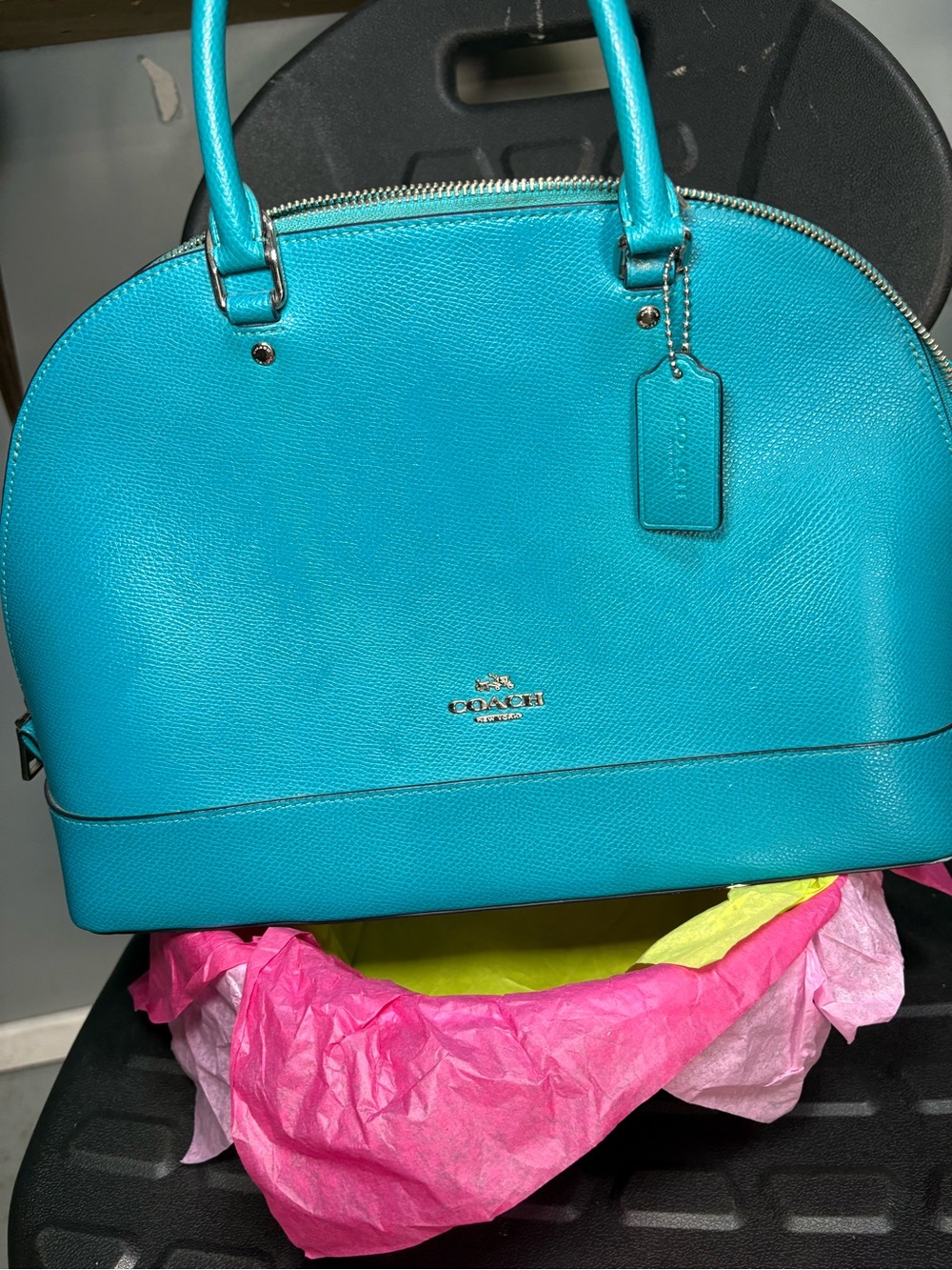 Coach Turquoise Dome Satchel